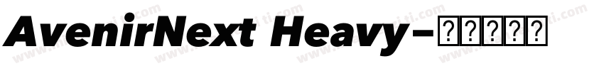 AvenirNext Heavy字体转换
